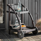 Wooden Drinks Trolley – Black 